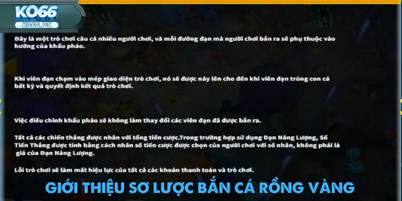 Bắn Cá Rồng Vàng - Game đổi thưởng hot nhất Ko66 1 Bắn Cá Rồng Vàng có phần thưởng cao khiến người chơi không thể rời mắt