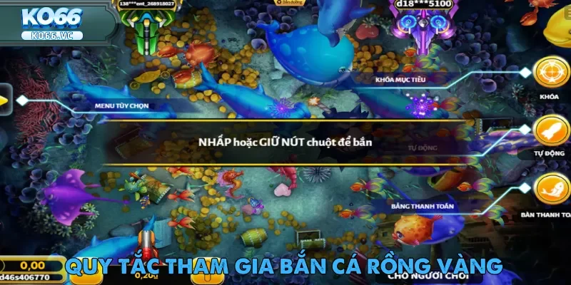 Bắn Cá Rồng Vàng - Game đổi thưởng hot nhất Ko66 3 Giao diện game Bắn Cá Rồng Vàng dễ tham gia cho người mới cá cược
