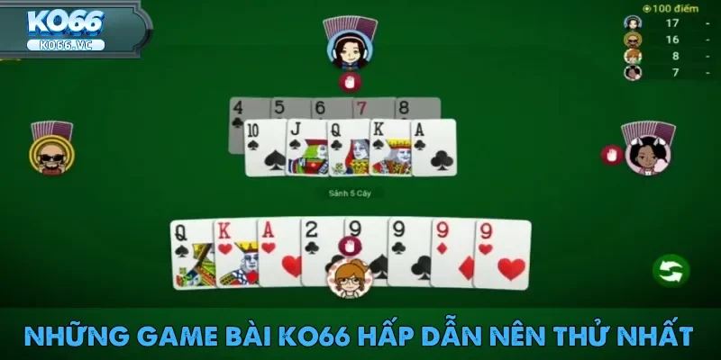 Game bài KO66 sở hữu hơn 100 trò chơi khác để anh em thỏa sức khám phá