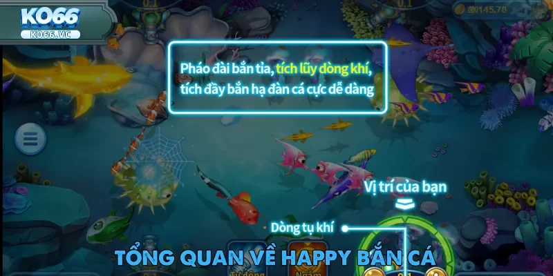 Happy Bắn Cá - Trải Nghiệm Thưởng Cực Cao Cùng Ko66 1 Happy Bắn Cá mang đến trải nghiệm thư giãn và cơ hội săn vàng cực đã