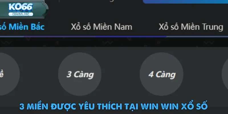Win Win Xổ Số Cao Cấp Thu Hút Đông Đảo Người Tham Gia 3 Lô đề 3 miền là một trong những trò chơi tự chọn được yêu thích tại Win Win xổ số