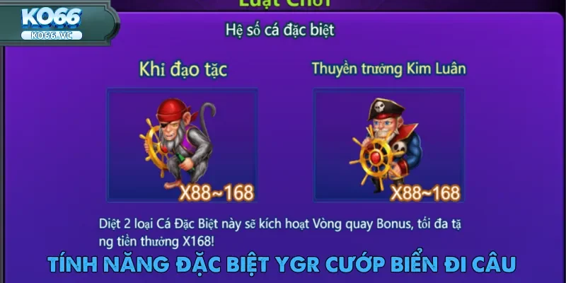 YGR Cướp Biển Đi Câu – Game Bắn Cá Hấp Dẫn 2025 3 YGR Cướp Biển Đi Câu với nhiều tính năng phong phú và độc đáo